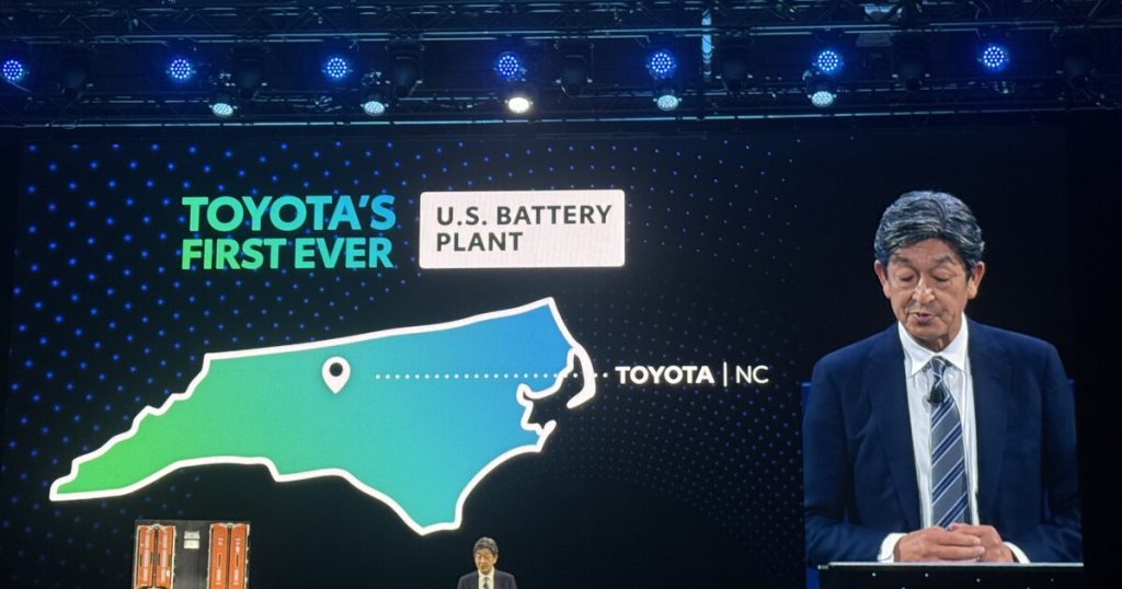 Toyota Motor Corporation Opens Large Battery Plant in U.S.