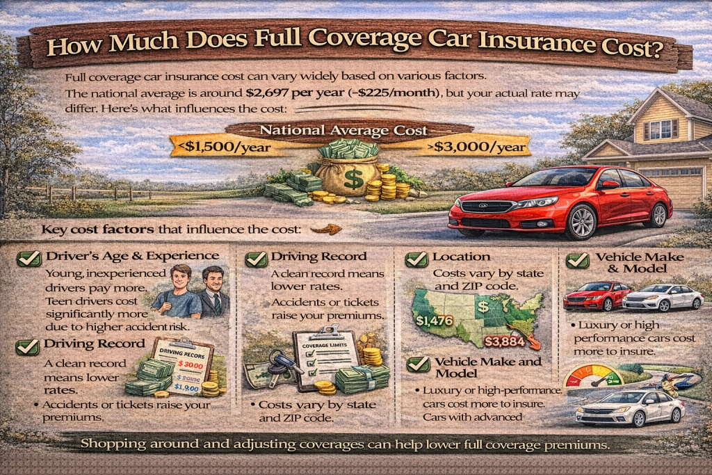 How Much Does Full Coverage Car Insurance Cost